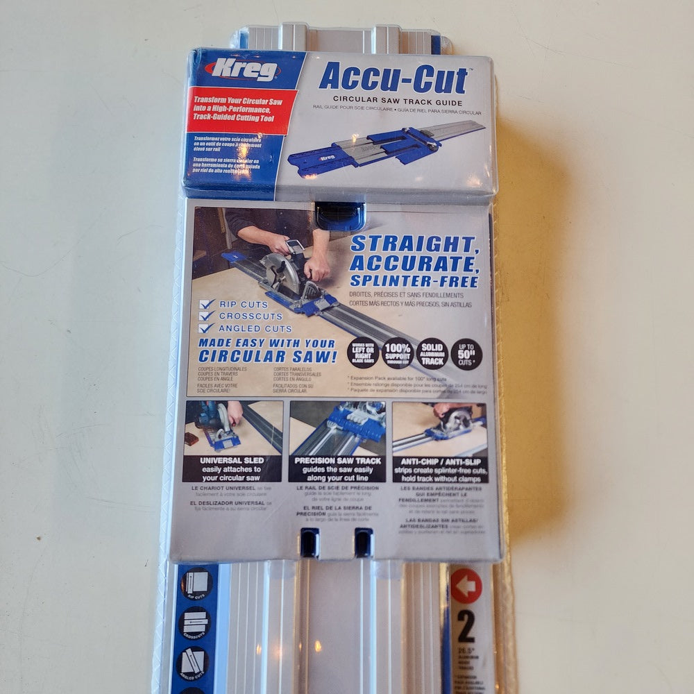 50 in. Accu-Cut Aluminum Circular Saw Track (KMA2700) 50 in. Accu-Cut Aluminum Circular Saw Track (KMA2700)